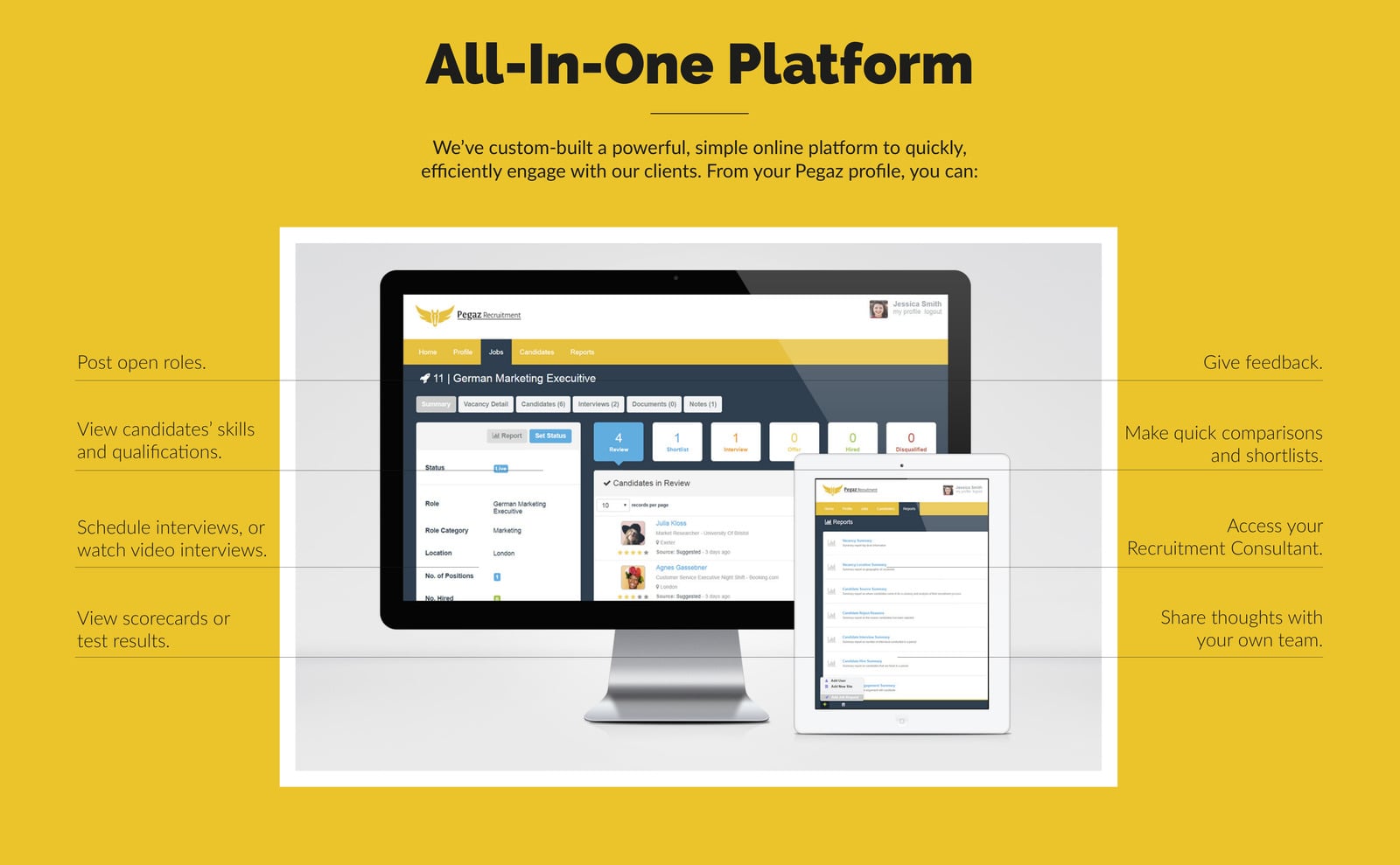 Pegaz All-In-One Platform — interfejs CRM zbudowany dla agencji